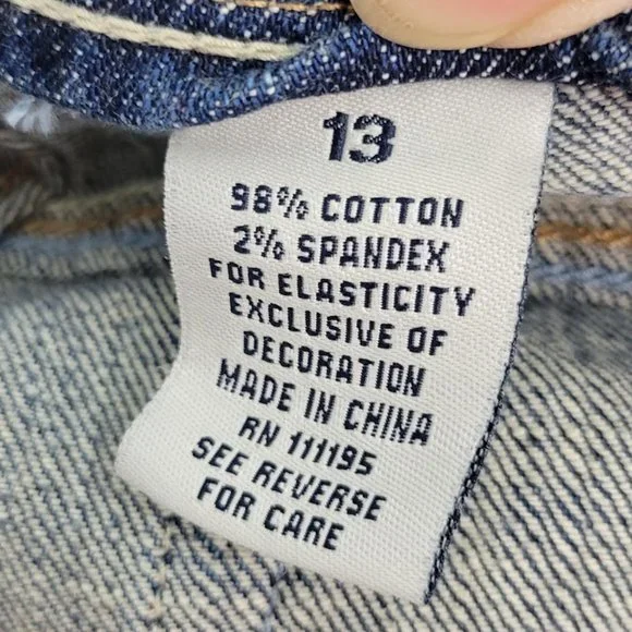 Zco premium embroidered floral vintage bootcut jeans Sz 13 - Picture 9 of 9